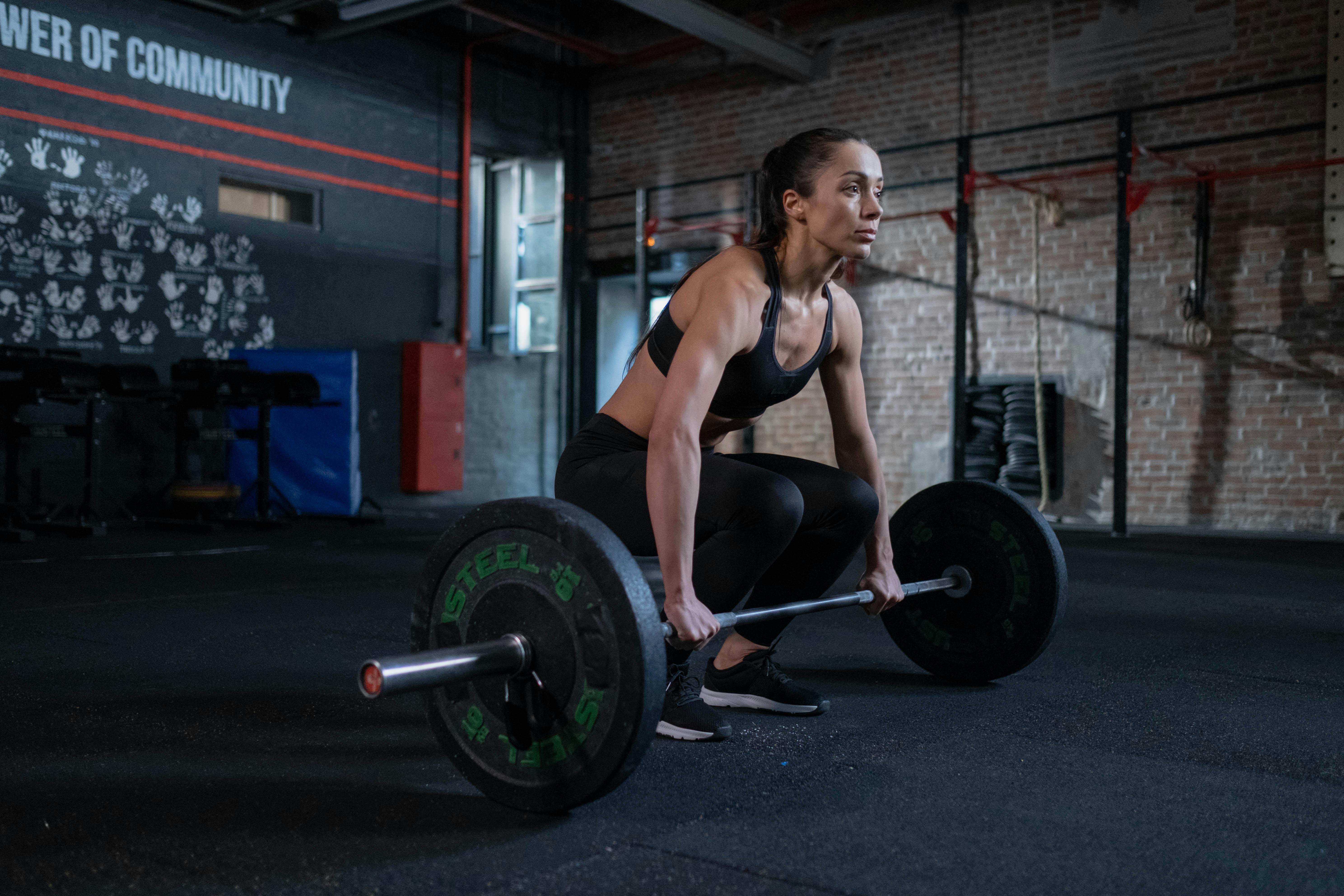 Person doing deadlift